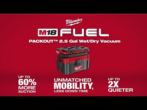 ASPIRATEUR 2.5 GALLONS SEC & HUMIDE PACKOUT M18 FUEL