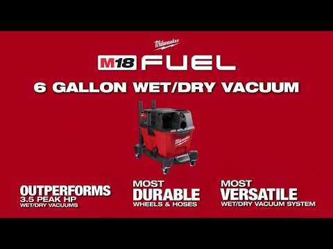 ASPIRATEUR 6 GALLONS SEC & HUMIDE M18 FUEL BRUSHLESS